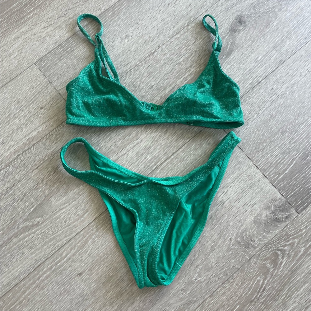 Triangl Swimwear Green Bikini Set